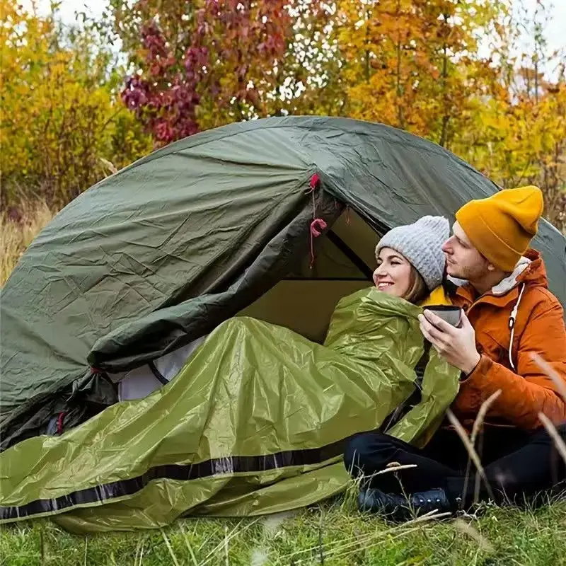 Bivy Sack Lightweight - 휴대용 방수 비상용 침낭, 보온 마일러
