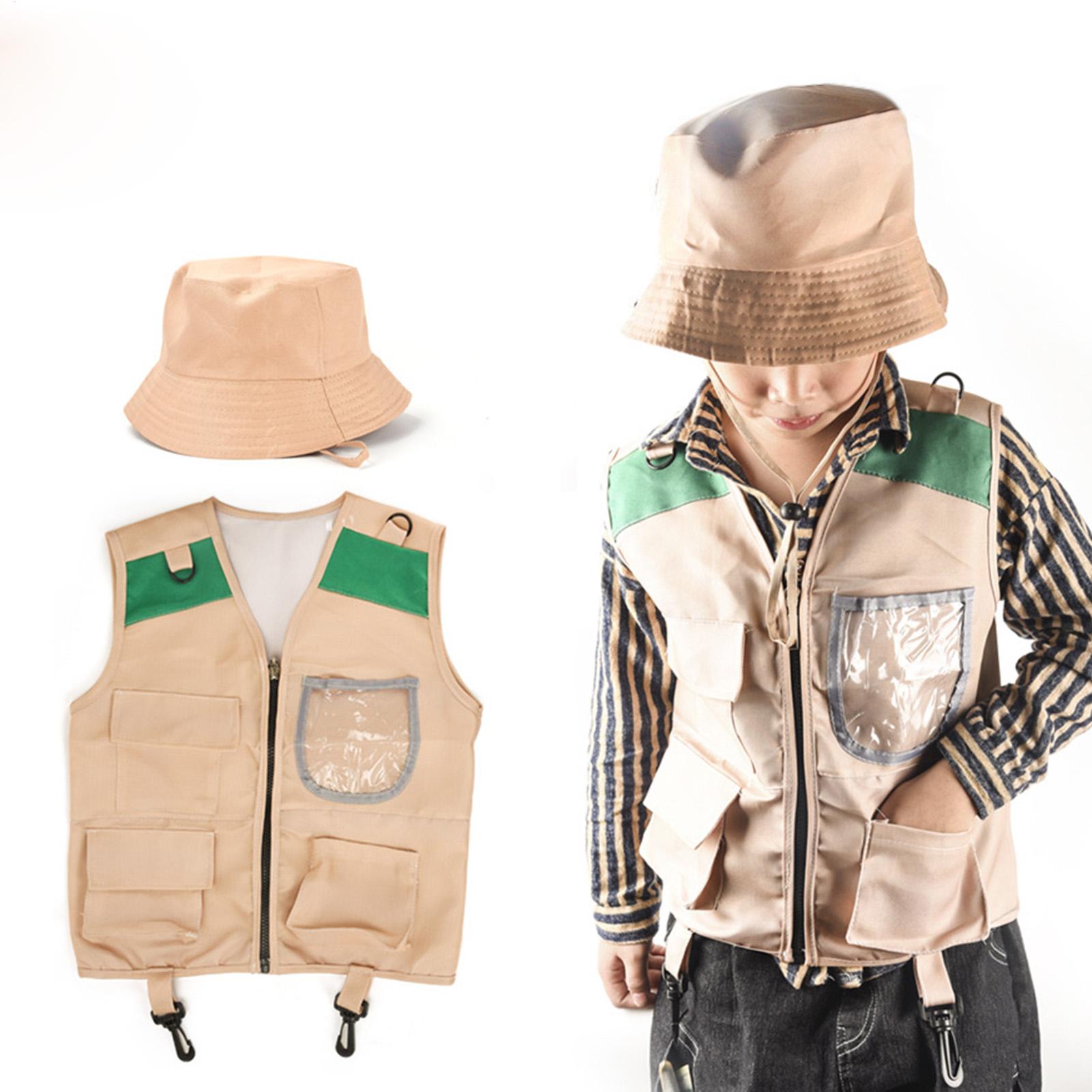 Outdoor Adventure Kit For Kids - 어린이 탐험가 모자 및 조끼 의상