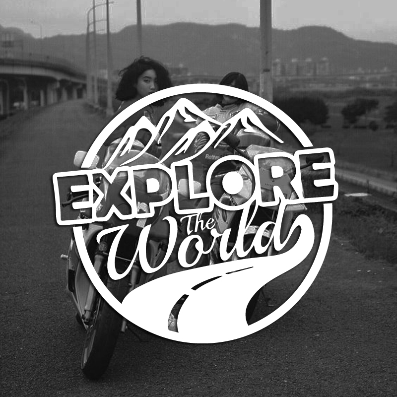 Outdoor Adventure World - 야외 모험 세계 탐험 자동차 스티커,