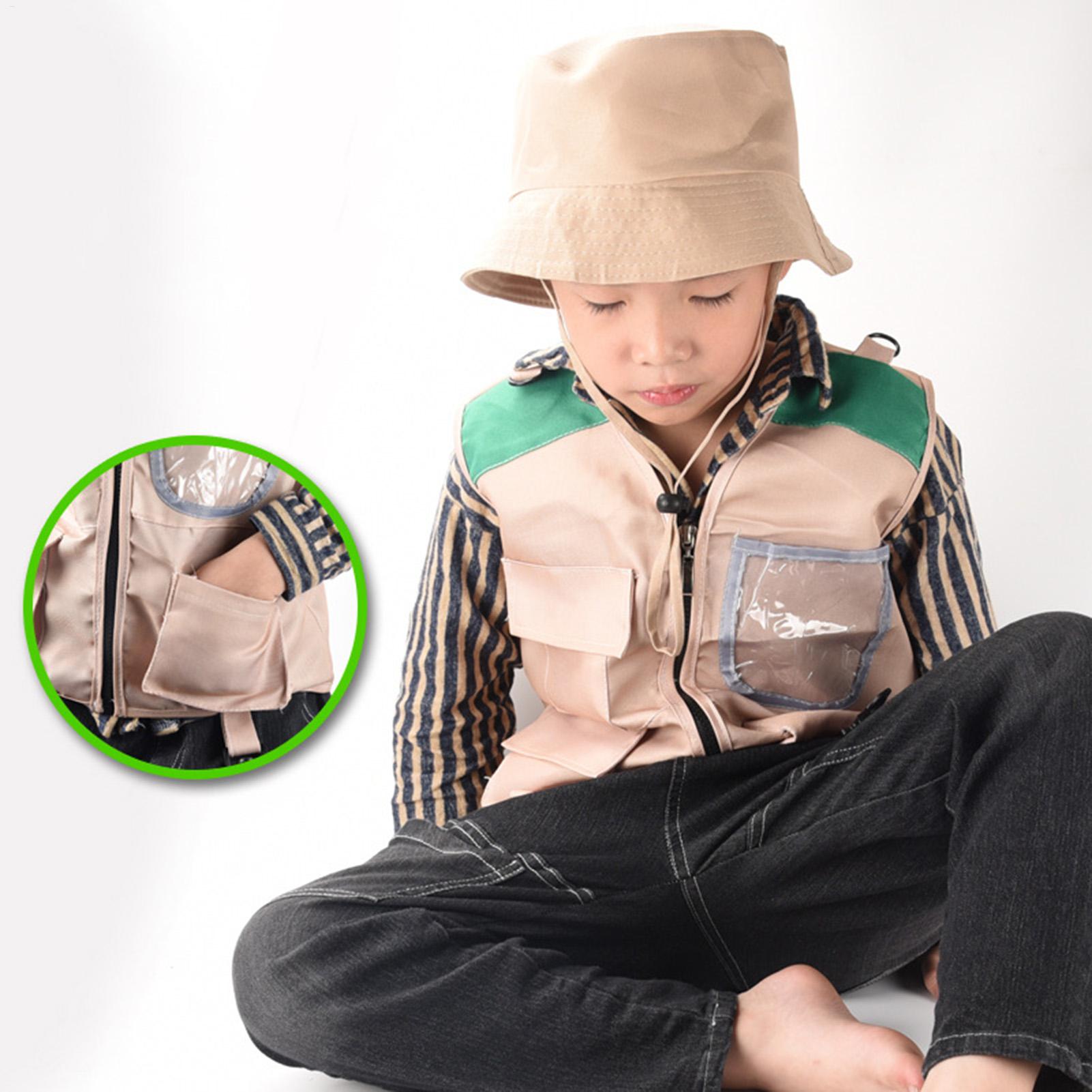 어린이 탐험가 조끼와 모자 할로윈 코스프레 키트 소년  - Outdoor Adventure Kit For Kids 리뷰 및 가격