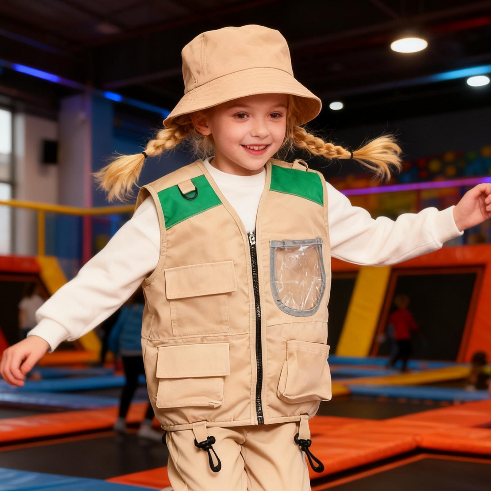 어린이 탐험가 조끼와 모자 할로윈 코스프레 키트 소년  - Outdoor Adventure Kit For Kids 리뷰 및 가격