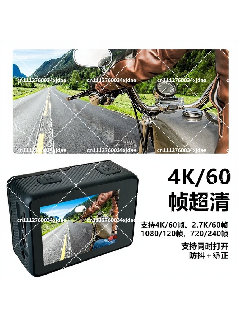 4K 액션 카메라 60FPS 스포츠캠, 듀얼 스크린,  - Outdoor Adventure Video 리뷰 및 가격