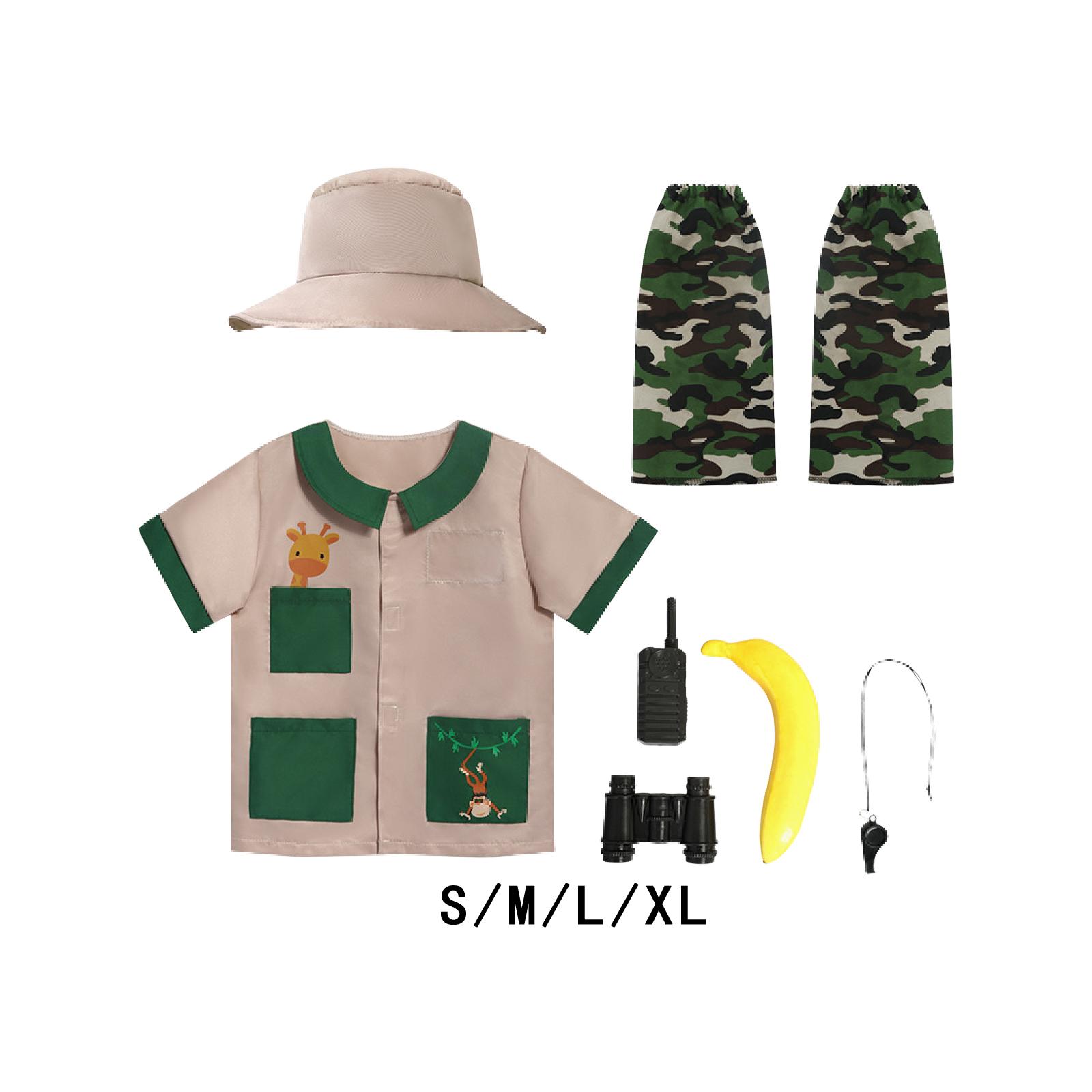 어린이 탐험가 의상 세트 호루라기 망원경 동물원 야외  - Outdoor Adventure Kit For Kids 리뷰 및 가격